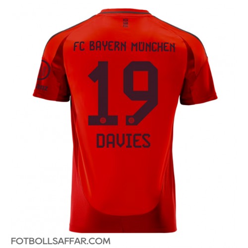 Bayern Munich Alphonso Davies #19 Hemmatröja 2024-25 Kortärmad